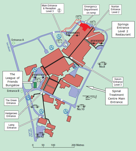 Southampton General Hospital Map Contact Information